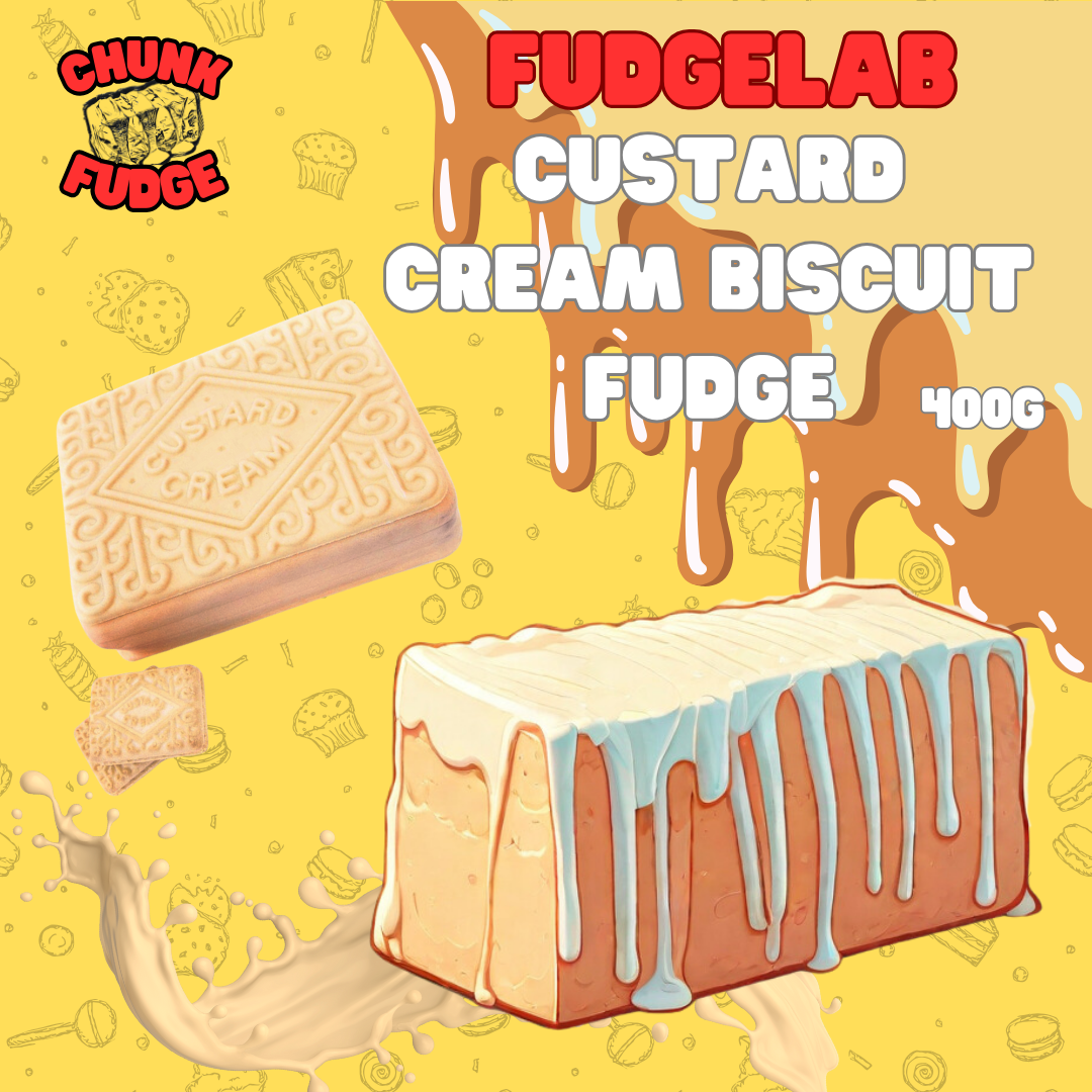 Custard Cream Biscuit Fudge
