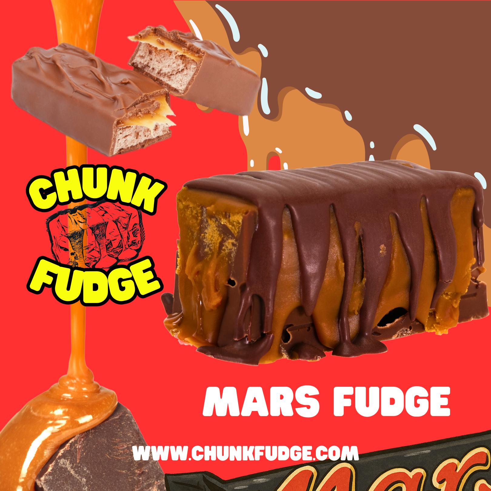 Delicious Mars fudge featuring rich caramel and smooth chocolate for a sweet treat