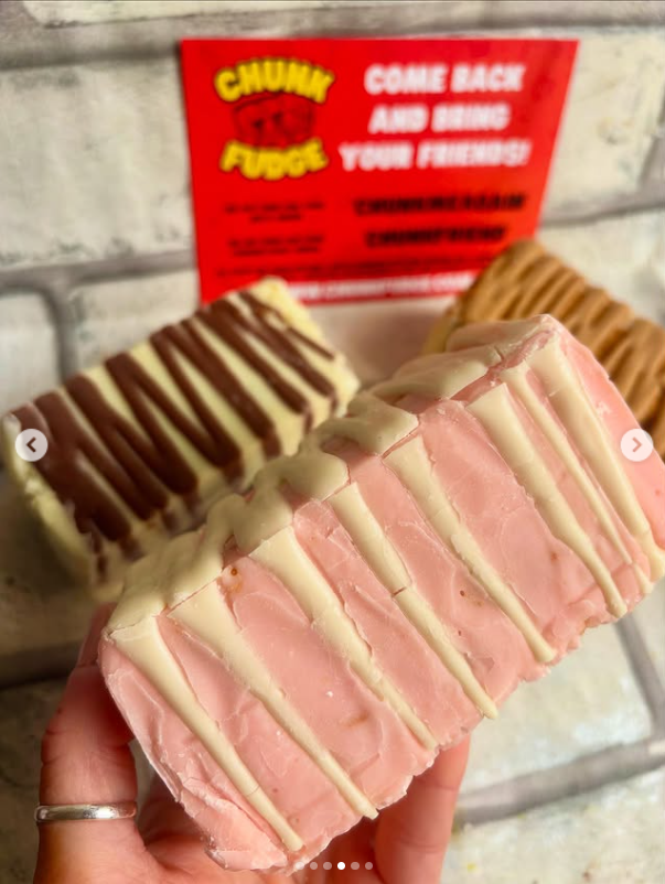 Strawberry Yum Cake Fudge