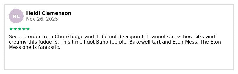 Chunk Fudge Reviews